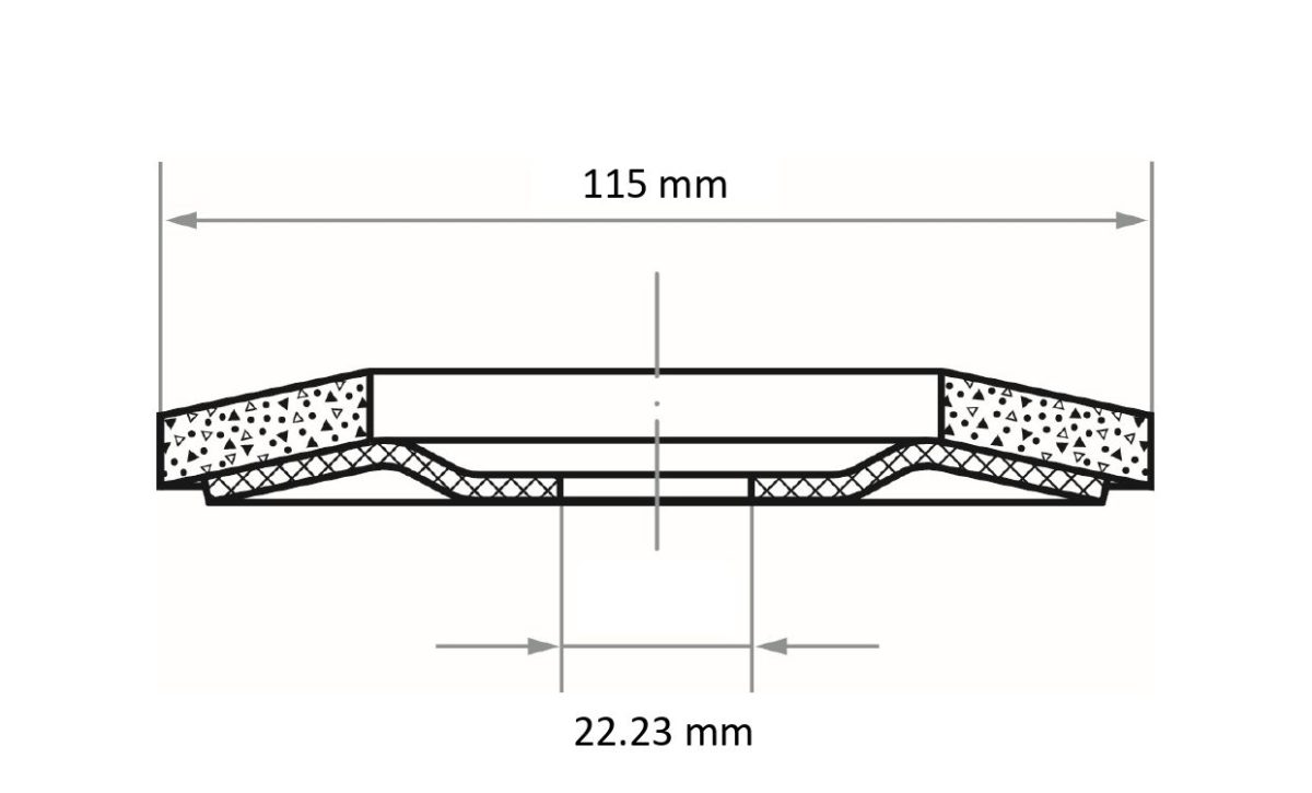 PN.03.16.016-A27031150400127_SLTC 115_TZ Flap Disk SLTC 115x22,23mm ZK Power 40 - Görsel 2